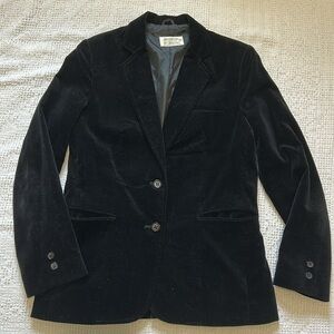 Vintage Japan Classic Black Velvet Blazer women’s small